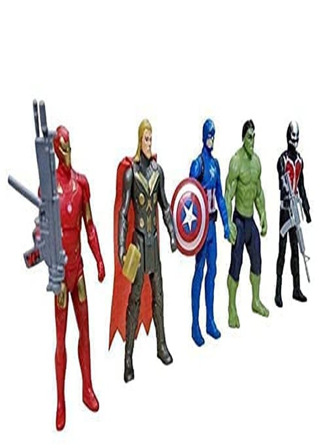 ROSEFAIR 5Pcs Superhero Action Figures Toys, Collectible Figures Gift for Kids and Fans Obsessed with Character Collections - Image 1